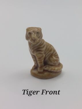 Vintage Red Rose Tea Miniature Wade Whimsies Porcelain Figurines, Tiger